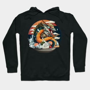 Sushi Dragon Sticker Hoodie